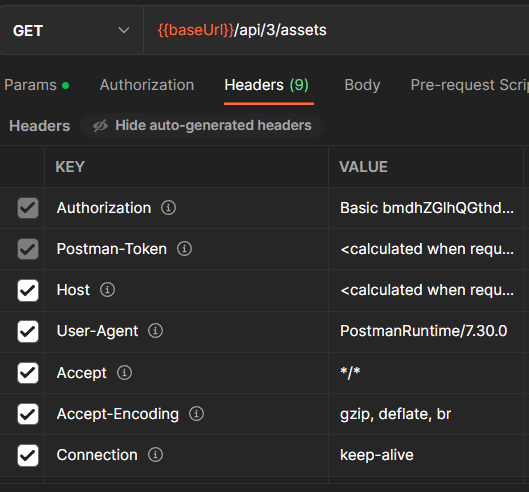 Postman error No authentication bearer token specified in