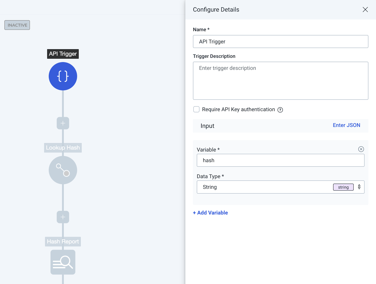 A simple API Trigger